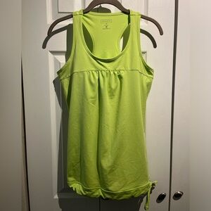Neon yellow green Athleta tank